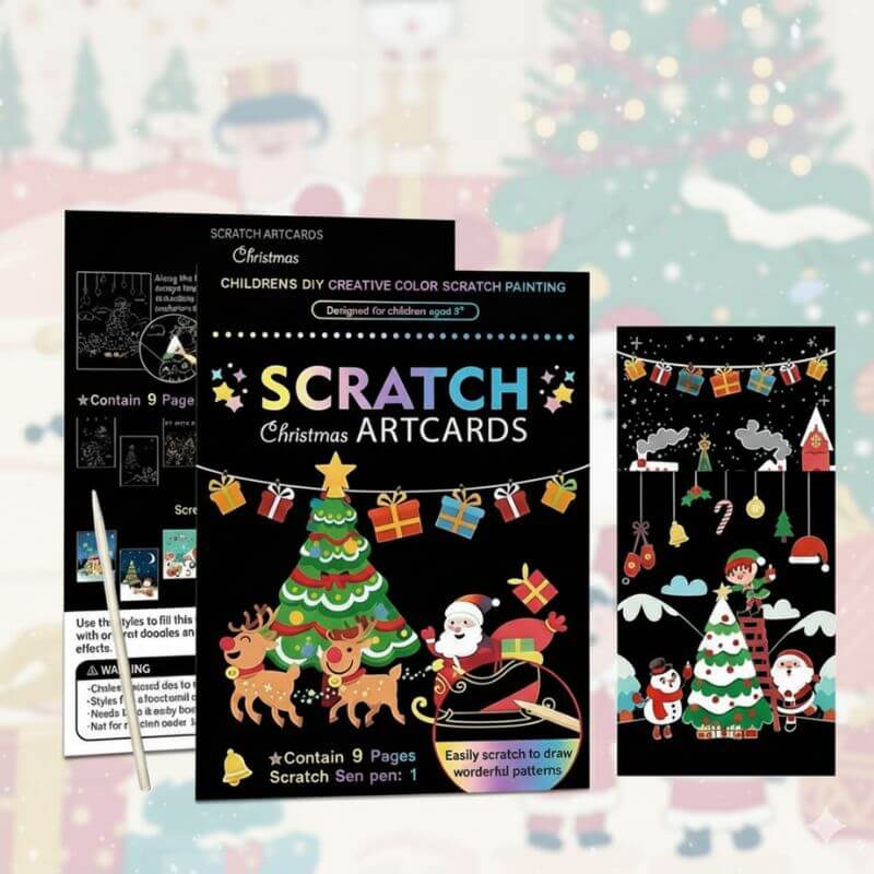 carte a gratter surprise noel