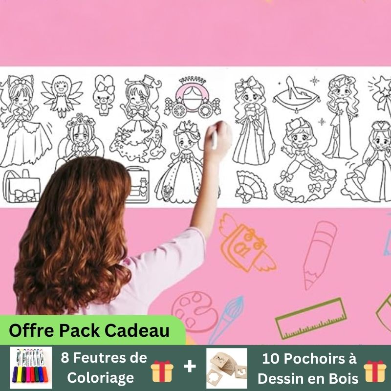 Coloriage géant |Rouleau Graffiti 3m