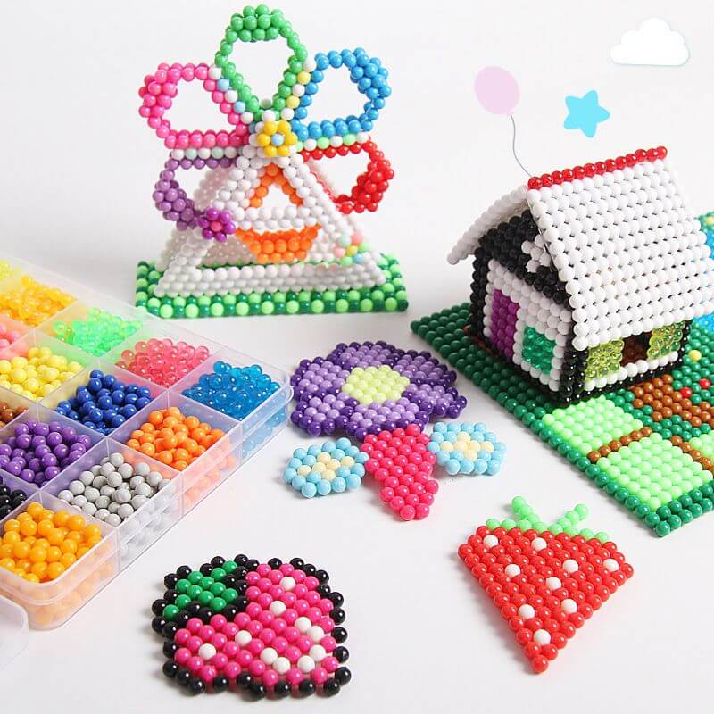 creation 3d perles a repasser