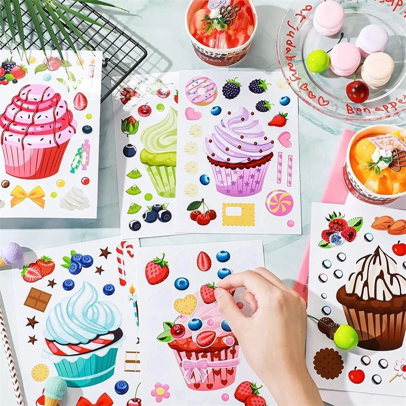 gommette cupcake pack 6