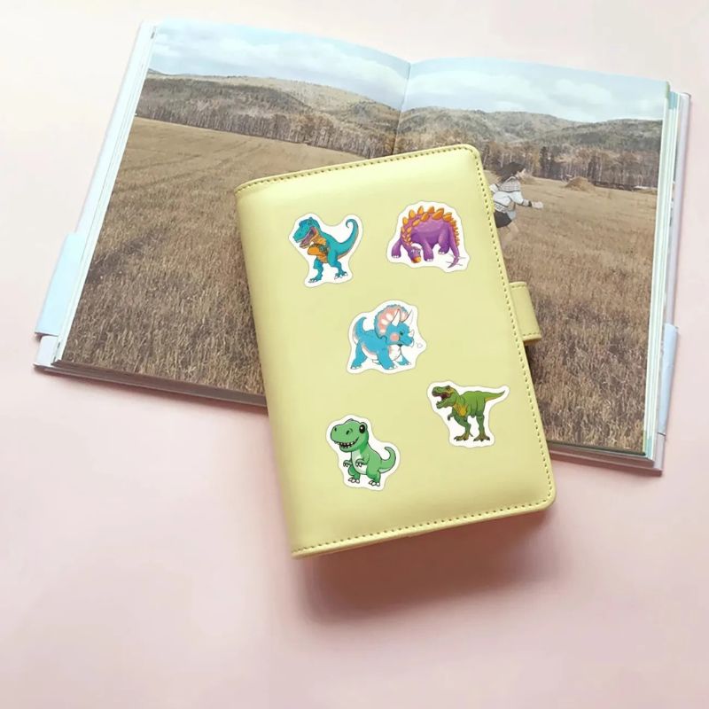 gommettes dinosaures rouleau multicolore