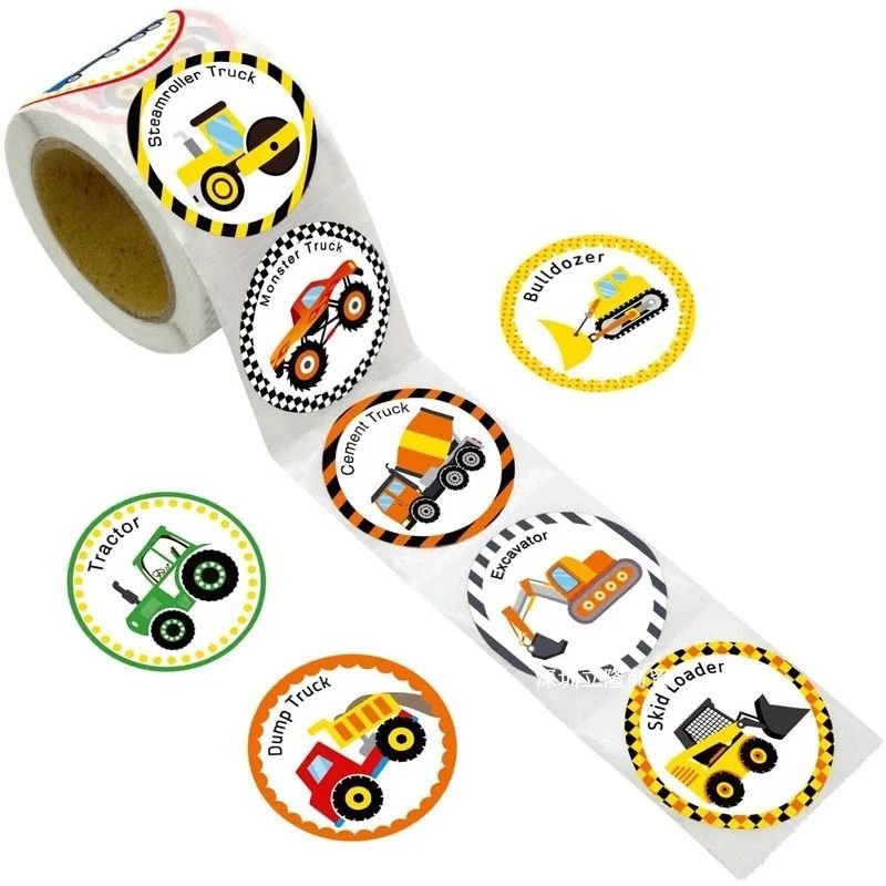 gommettes engins chantier pour activite enfant