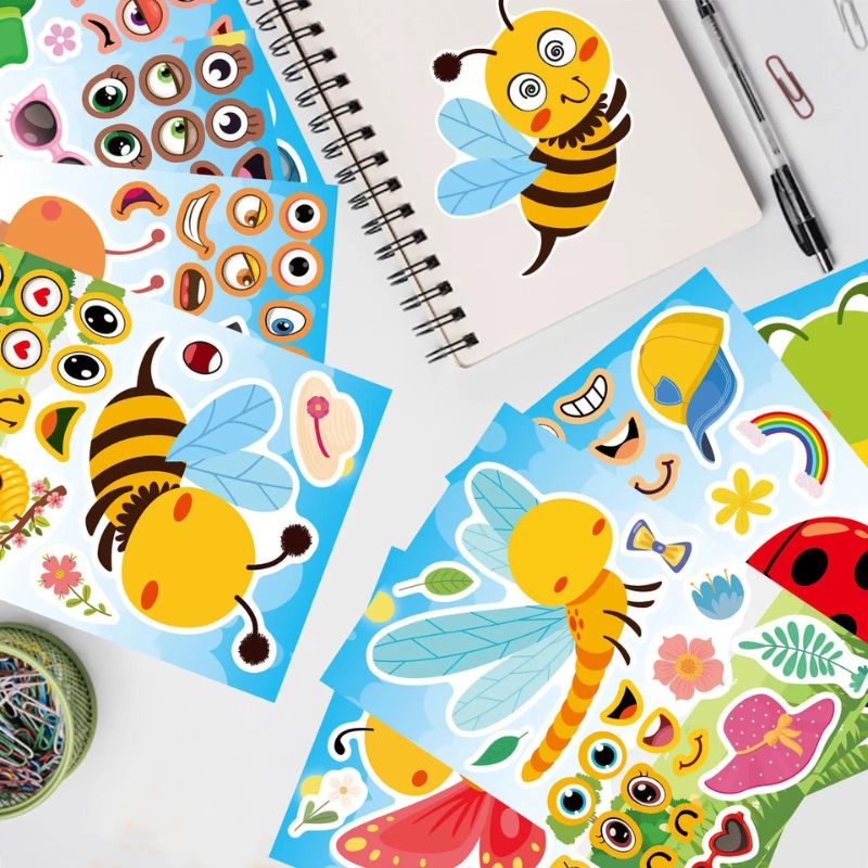 gommettes pack 6 insectes