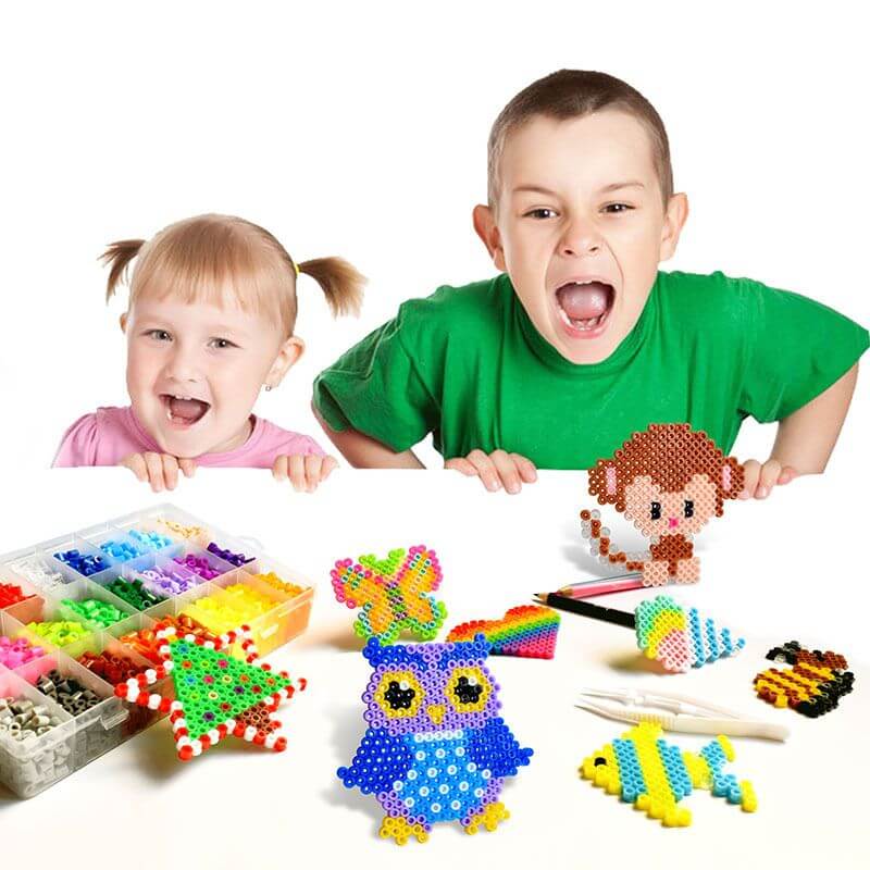 moment creatif enfants perle a repasser
