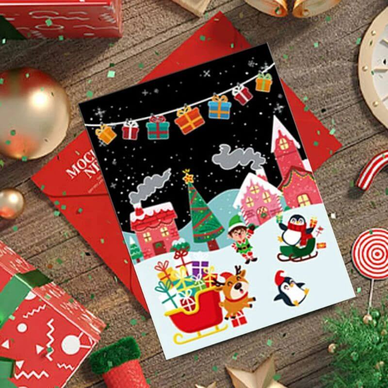 carte a gratter magie noel