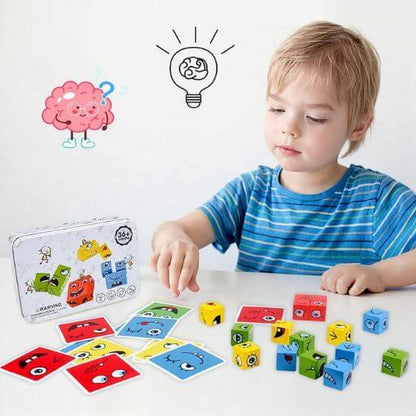 garcon joue puzzle enfant