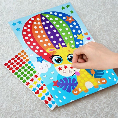 gomettes girafe dessin enfant
