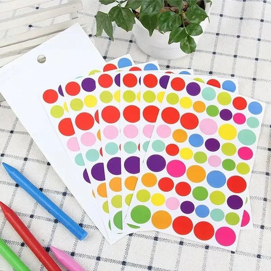 gommette ronde cercle multicolore enfant