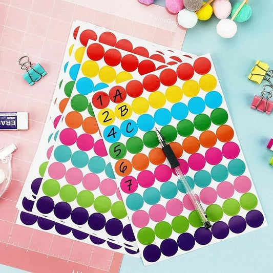 gommettes rondes activite artistique enfant
