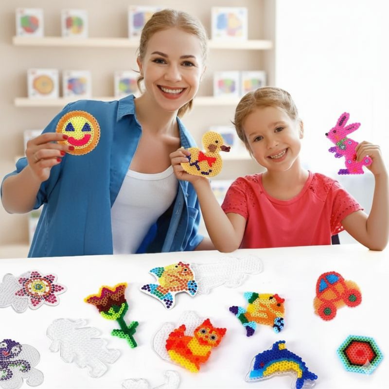 plaque perle a repasser fille maman creations