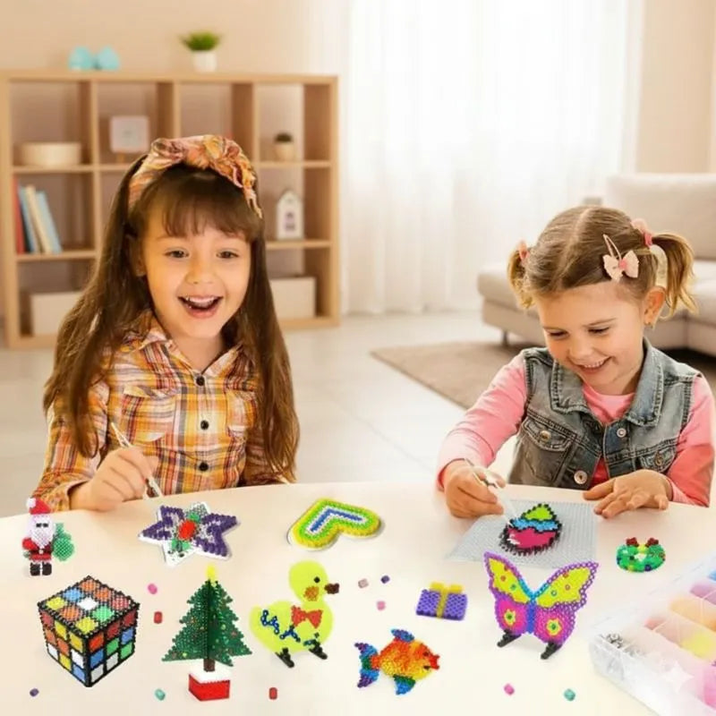 plaque perle a repasser fille sourire