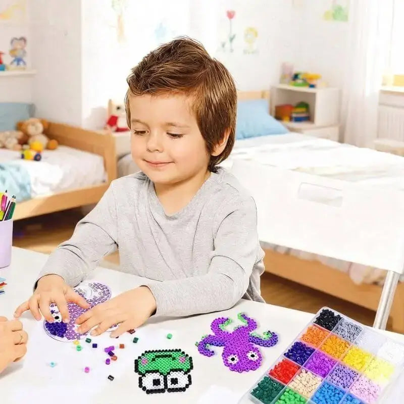 plaque perle a repasser garcon joue chambre