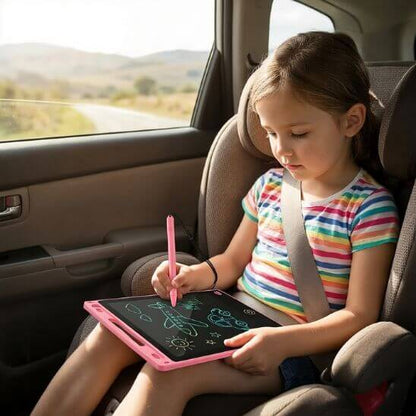 tablette dessin enfant fille dessin trajet voiture